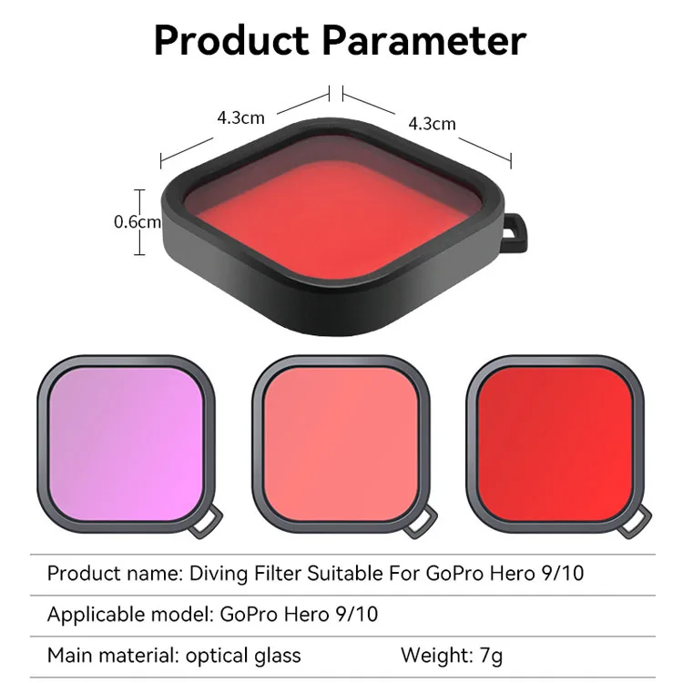 Lens Filter for Gopro size