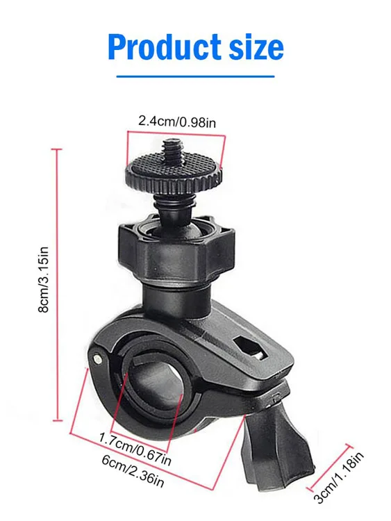 O-Shape Handlebar Clamp Mount size